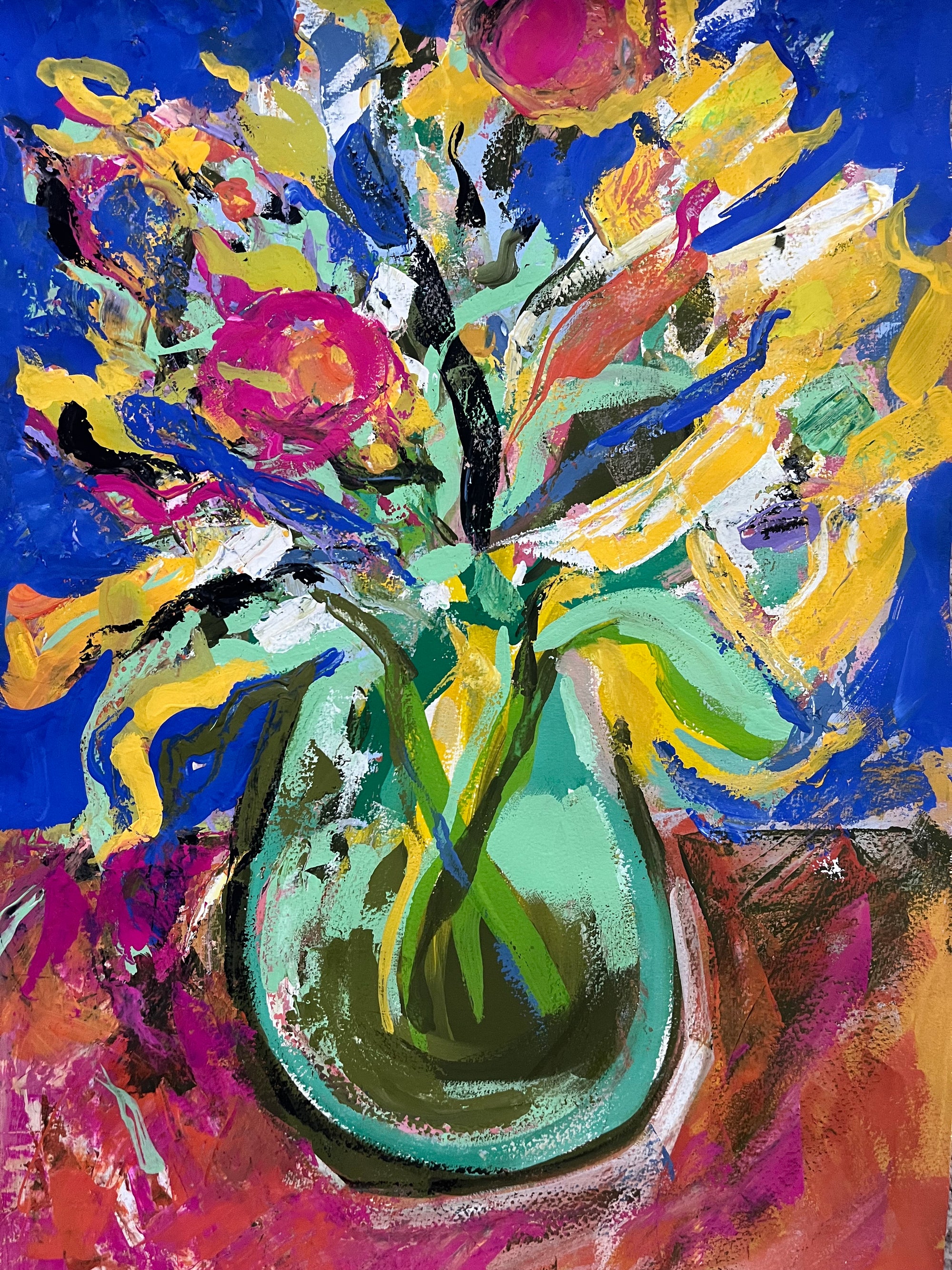 Expressive Floral Painting