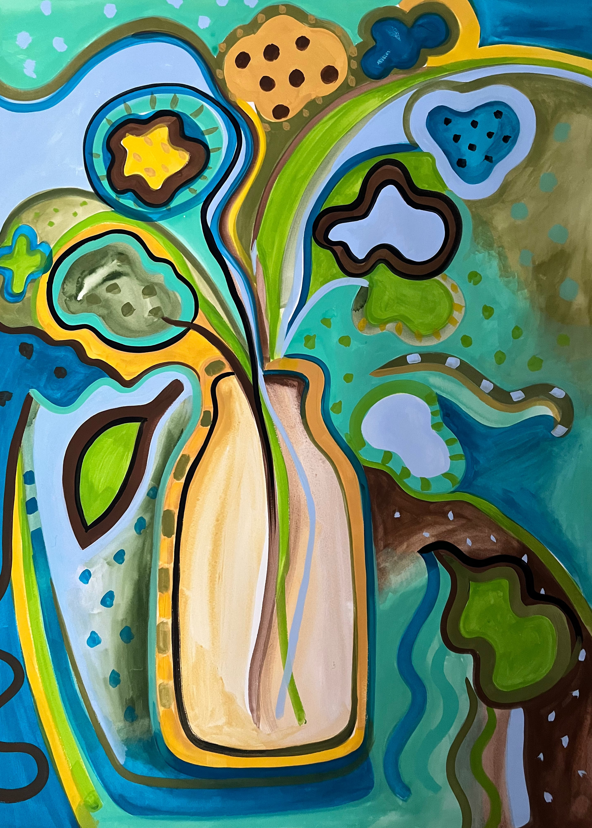 Vase of Flowers Painting