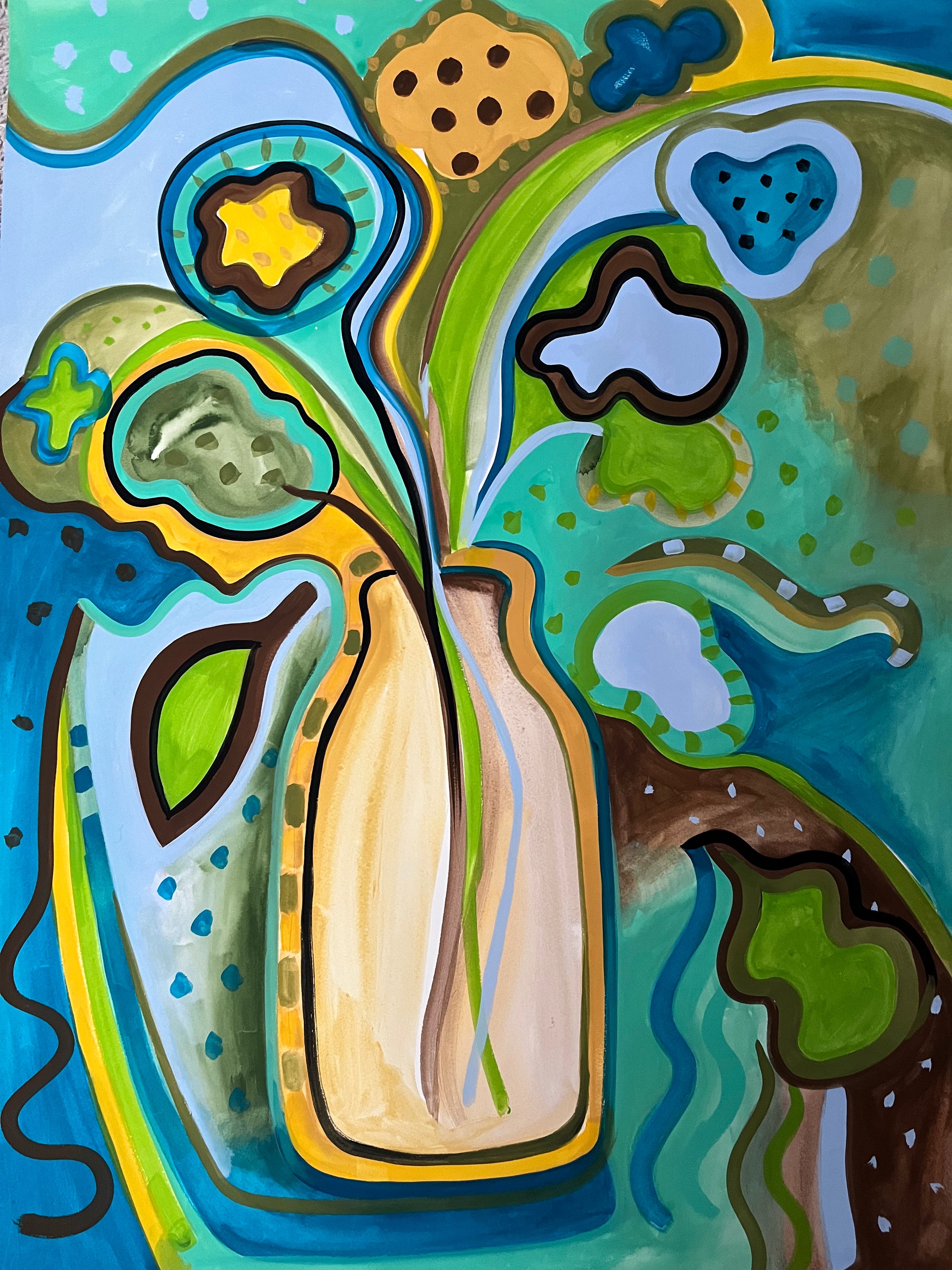 Vase of Flowers Painting