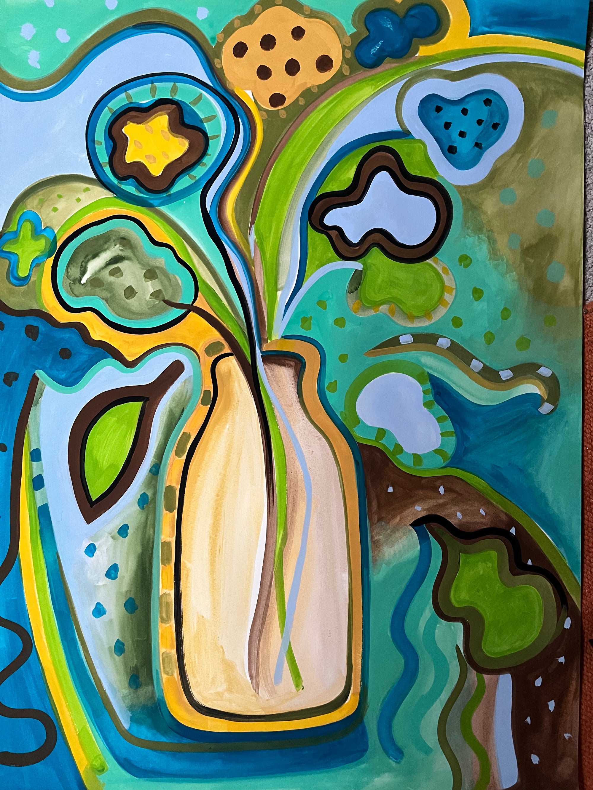 Vase of Flowers Painting