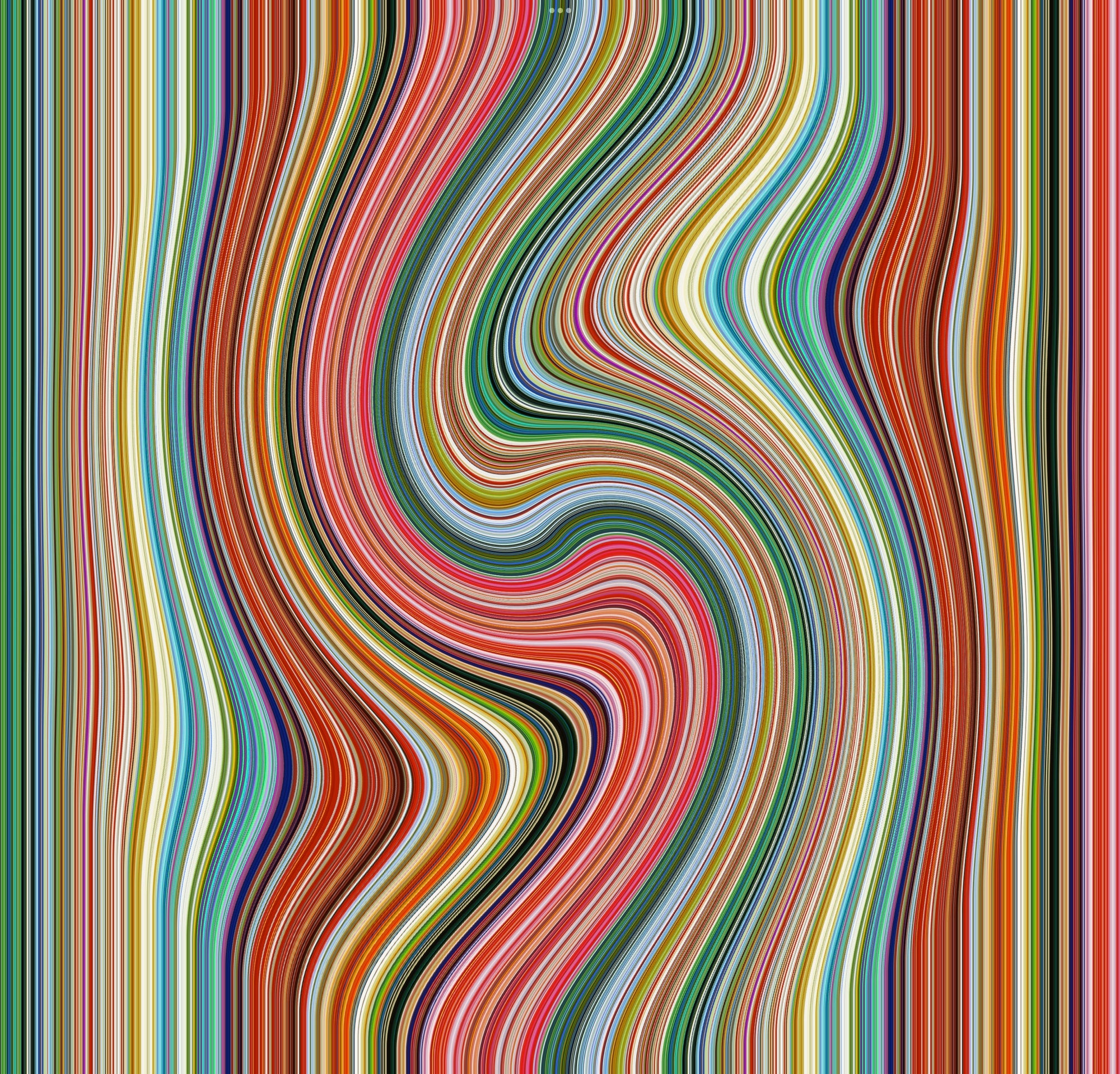 Graphic Swirly Stripe Print