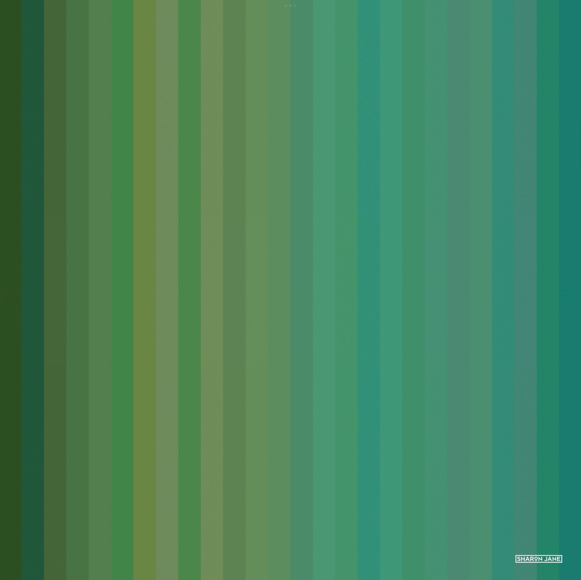 Graphic Stripe art Print - Teal