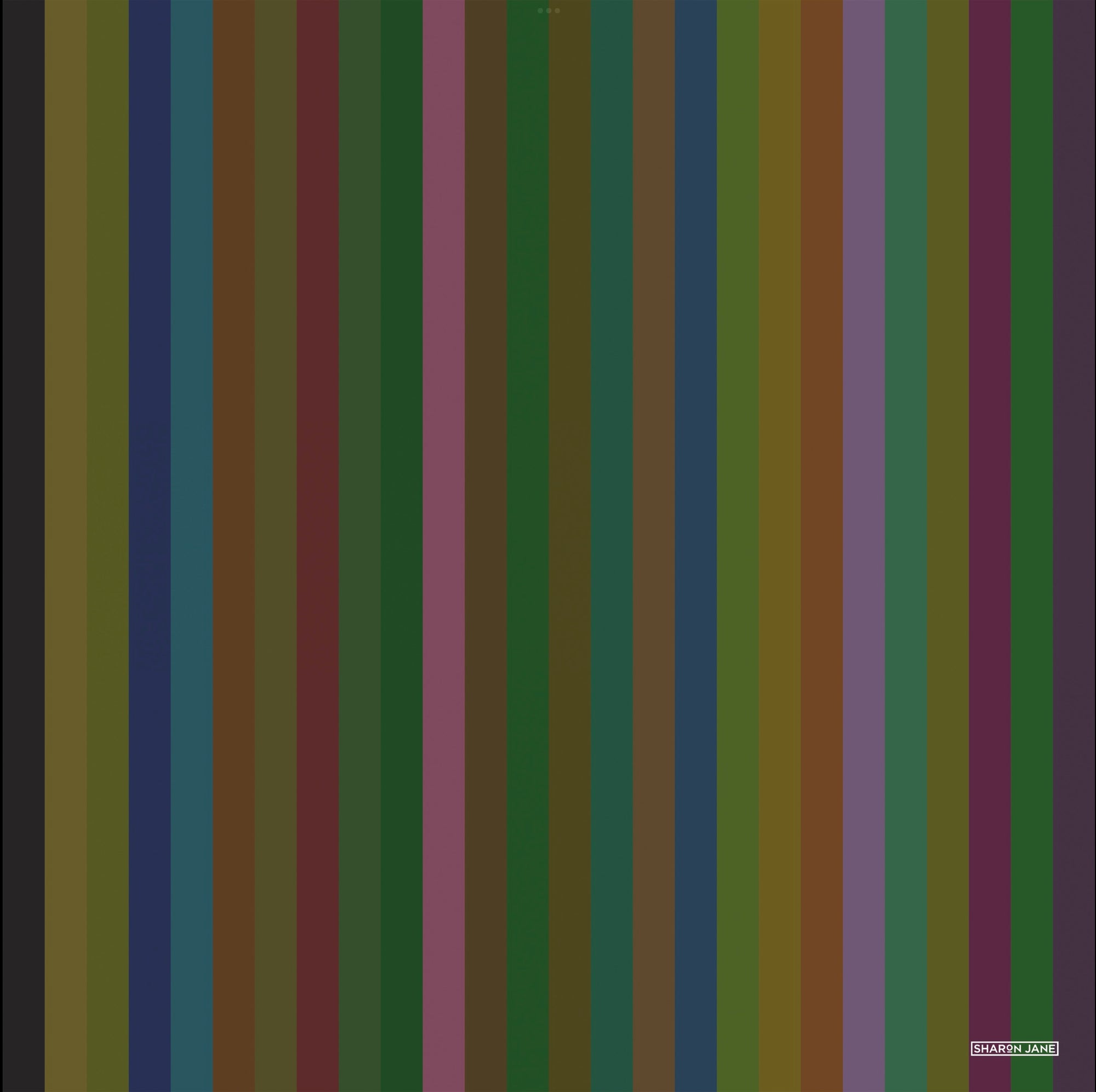 Graphic Stripe art Print - Aubergine