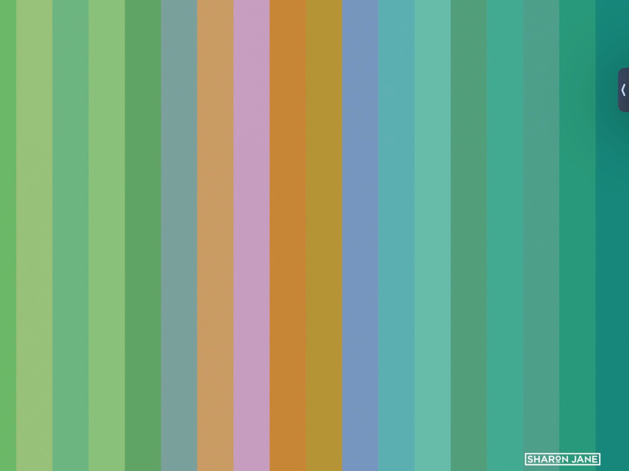 Graphic Stripe art Print - Duck egg