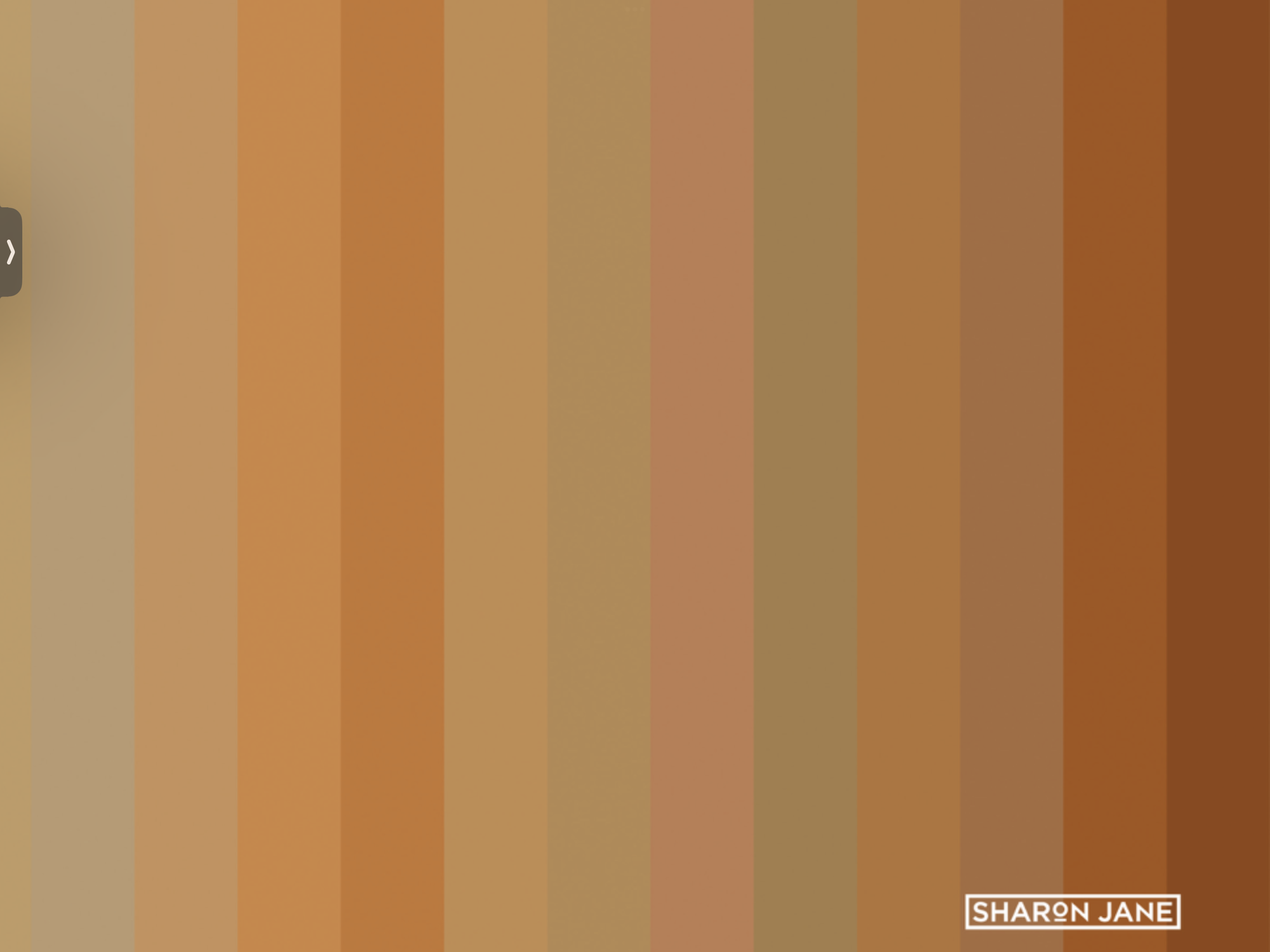 Striped art Print - Burnt Orange